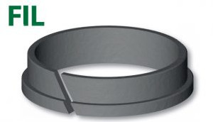 ”L” shape split rod guide ring (FIL)